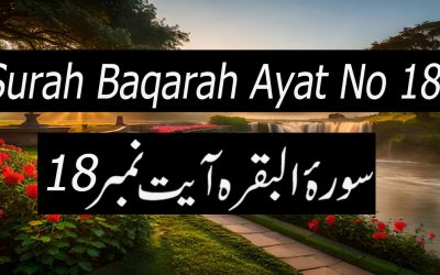 Surah Baqarah Ayat 18 (Verse) with Urdu & English Translation