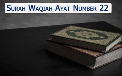 Surah Waqiah Ayat 22 (Verse) With Urdu & English Translation