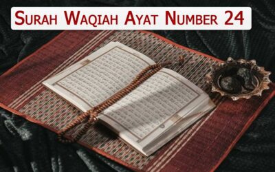 Surah Waqiah Ayat 24 (Verse) With Urdu & English Translation
