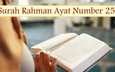 Surah Rahman Ayat 25 (Verse) With Urdu & English Translation