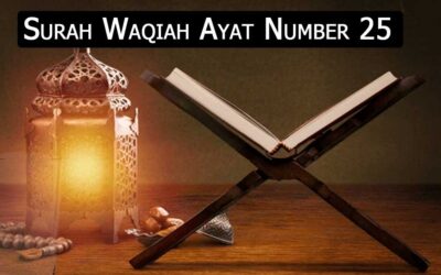 Surah Waqiah Ayat 25 (Verse) With Urdu & English Translation