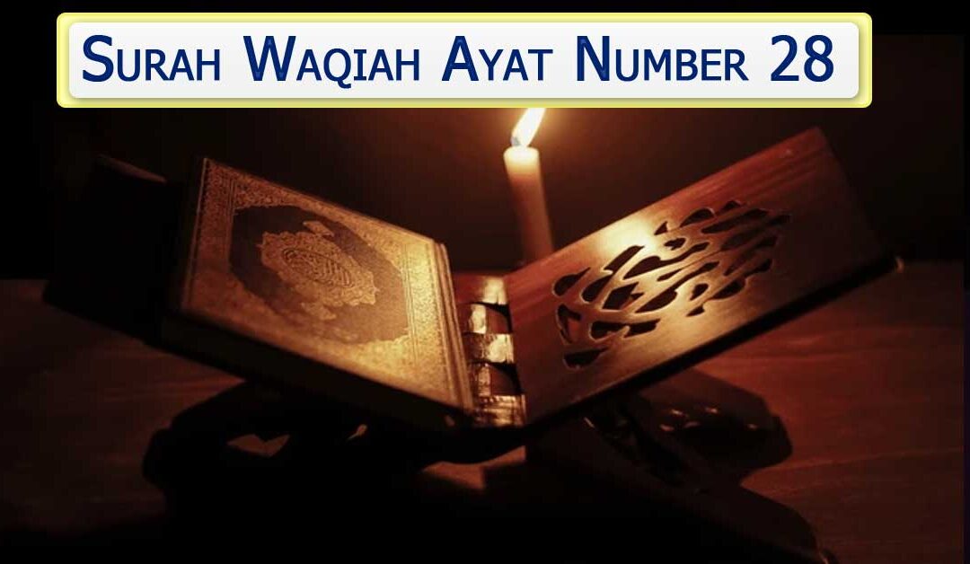 Surah Waqiah Ayat Number 28