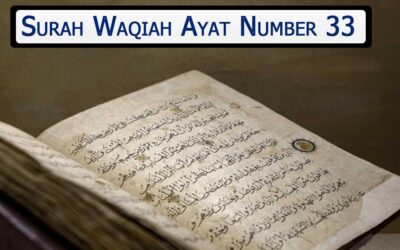 Surah Waqiah Ayat 33 (Verse) With Urdu & English Translation