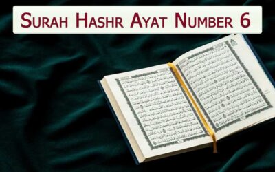 Surah Hashr Ayat 6 (Verse) With Urdu & English Translation