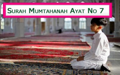 Surah Mumtahanah Ayat 7 With Urdu & English Translation