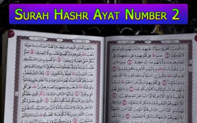 Surah Hashr Ayat 2 (Verse) With Urdu & English Translation